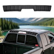 Titibett 트럭 루프 스포일러 2009-2014 포드 F150 후면 프로텍터 윙 액세서리 매트 세 번째 브레이크 라이트에 적합 158730