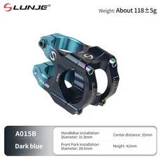 초경량 자전거 스템 CNC 산악 로드 바이크 브리지 숏 파워 31.8mm 고강도 AL BMX 다운힐 MTB 스템, 07 BLACK, 1개