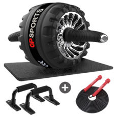 ab슬라이드 롤아웃 무소음 자동 복근운동기구 에이비 슬라이더 푸쉬업바, GP악마바디세트 (AB슬라이드 푸쉬업바)