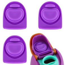 BMSQOFD Owala FreeSip과 호환되는 교체용 고무 씰 스토퍼 5개 500/19/24/32/40온스 병 입구 캡 실리콘 부품 인서트 액세서리 5PB-A3 17131, 3-Pack Stoppers, 3 Purple