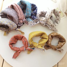 兒童圍巾方巾棉寶寶三角巾男童韓版圍脖女童嬰幼兒紗巾春秋薄款潮