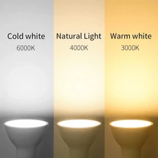 6pcs GU10 E27 E14 220V 3W 12W LED 전구 스포트라이트 에너지 절약 램프 거실 2835SMD Lampe, 02 Tricolor dimming, 02 E27, 04 9W