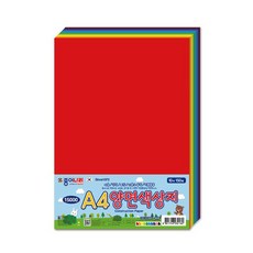 종이나라 양면색상지 A4 100g 150매 (10색), 1개