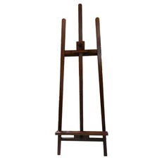 文具通 5尺 約150cm 原木色/咖啡色 高級畫架 (不含畫板) L3010512, 咖啡色