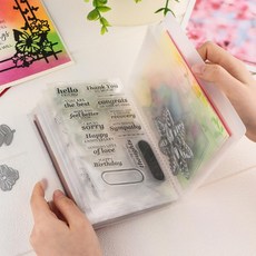 40p 다꾸 보관 미니앨범 포토북 사진첩 네컷, 색상_투명