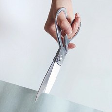 앙플러스 정밀 절단 프리미엄 재단가위 내구성 강한 재단용 가위, 실버