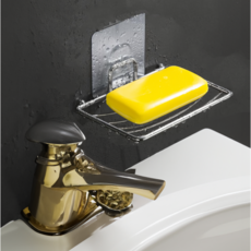 라포로 비누받침 비누거치대 비누걸이, 1개, 실버