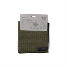 GORDON MILLER 超吸水蜂窩格紋擦車布，中尺寸，柔軟不傷車漆，汽車清潔必備, 【安托華推薦】GML 超吸水格紋加厚布44717 40x40cm 軍綠, 1個