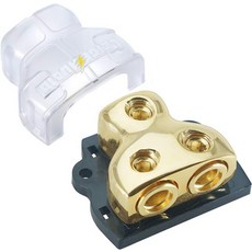 024 게이지 인입 인출 구리 앰프 전원 분배 블록 2웨이, 1 In 2 Out