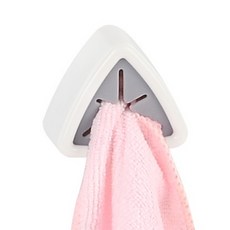 누로아 부착식 타올 행주 걸이 주방행주홀더 씽크대행주걸이, 핑크