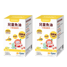 悠活原力 兒童魚油 咀嚼軟膠囊 檸檬口味, 940mg, 2個, 30顆