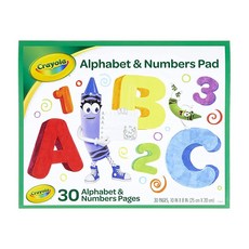 Crayola 알파벳 패드 트레이싱 워크시트 30페이지 화이트 25.4 x 20.3cm(10 x 8인치), Crayola 알파벳 패드, 트레이싱 워크시트, 30페