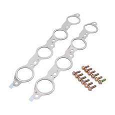 볼트 키트가 포함된 KZDAZ 다층 스틸MLS 헤더 매니폴드 배기 개스킷 쉐보레 실버라도 교외 GMC 시에라 유콘 CTS 에스컬레이드 LS LQ LM7 4.8L 5.3L 6.0L