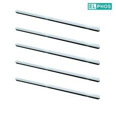 엘포스 LED SIMPLE 600mm 티라인직부등 폭33 고휘도15W 고밝기 플리커프리 일자 좌우 연결 가능 전원부 별도 바디블랙, 주광색, 5개