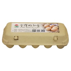 牧場直送金鑽粉紅蛋 益生菌飼料添加/RO過濾水供應, 12個