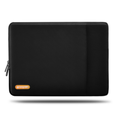 bagasin 노트북 파우치 노트북 가방 학생 직장인 삼성 맥북 HP 델 14-17인치, 1개, 블랙