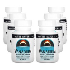 소스 네츄럴스 크로뮴 함유 바나듐 90정, 6팩