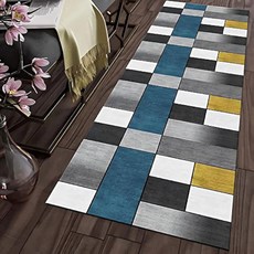 Fowod 북유럽 패턴 복도 카펫 롱카페트 미끄럼 방지 빨 수