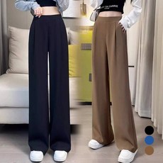 가을바지 와이드밴딩 하이웨스트 여자바지 여성