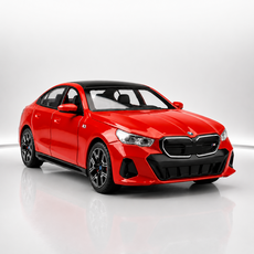 마이카 다이캐스트 합금 1:24 BMW i5 M60 모델 자동차 모형 피규어 장식, 1개, 01.레드