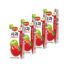 델몬트 사과드링크190ml 4팩, 190ml
