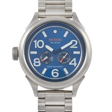 NIXON 300米 瑞士機芯 男士腕錶 藍色錶盤