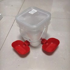 貓咪寵物飲水機 智能停水加水 靜音餵水器, 1個, 特惠 大方碗2個+透明12.5斤桶套裝, 非常厚實可放加熱棒 中間帶孔 平放地