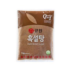 큐원 흑설탕 1kg 흑슈가 업소용설탕 제빵용 굵은설탕 shi+255Pj