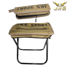 주선코리아 두랄루민 원터치 일체형 포켓 체어, 카키색, 1개