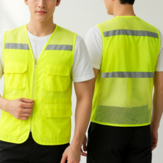 디엘리 여름 작업 조끼 남자 망사 작업복
