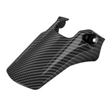 모터사이클 리어 펜더 카본 패턴 머드 가드 커버 휠 보호용 탈라리아 전기 더트 바이크용, 1. 검정색