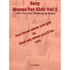 Easy Mazes For Kids Vol 2: 100+ Fun and Challenging Mazes Hardcover, Smart Draw America, English, 9781801763080