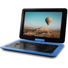 코어 이노베이션스 14인치 휴대용 DVD 플레이어(헤드폰 리모컨 케이스 포함) 블랙, Blue