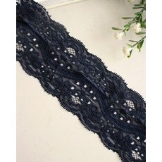 마스크만들기 좋은 스판레이스 버블송이 네이비, 1개