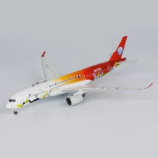 NG 다이캐스트 1/400 스케일 에어버스 합금 모형 항공기 A350-900 B-32F8 판다 라우트 비행기 장난감 소년, 01 B-32F8