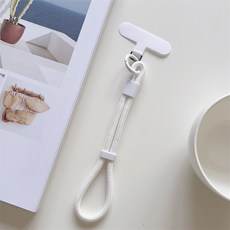 휴대 전화에 대 한 조정 가능한 짧은 끈 전화 케이스 액세서리에 유니버설 다채로운 손목 스트랩 로프, White