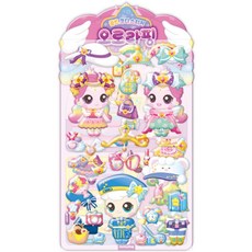 소망상점 슈팅스타 캐치 티니핑 시즌5 골드코디스티커 - 오로라핑 스티커북, 도서