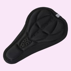 자전거 안장커버 젤 쿠션 매트 라이딩 패드 자전거용, 3D젤안장커버 블랙, 1개, 3D젤안장커버 블랙