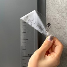 붙이는 스티커 키재기자 투명, 상세페이지 참조