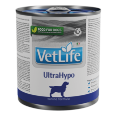 VetLife 法米納 UltraHypo 極低敏水解蛋白狗罐頭，專為敏感皮膚腸胃犬設計，易消化吸收, 1個