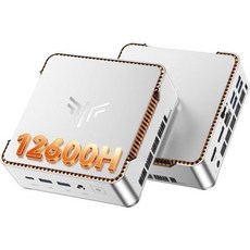 KAMRUI Hyper H2 미니 게이밍 PC 인텔 코어 i9 11900H i5 i7 R5 R7 프로세서 최대 4.9GHz 32GB RAM 1TB SSD 트리플 4K 디스플레이, 16GB+512GB/12600H