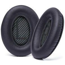 보스 QC35 QC25 AE2 호환 이어패드 커버 쿠션 스폰지 캡 헤드폰 헤드셋 교체 솜, 블랙 이어패드 1쌍