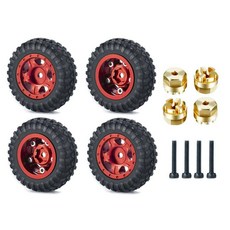 MIBIDAO 4Pcs RC 휠 림 고무 타이어 허브 어댑터 Kyosho MiniZ 4X4 118 Jimny 124, 8672A