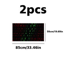 픽업트럭 측면 유리 스티커 자동차 트럭 오프로드 후방 기어 퍼스펙티브 패턴, 1개, 4. 2pcs