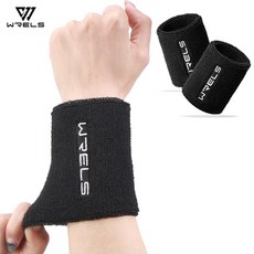 WRELS 초경량 터프트 스포츠 손목보호대 가압 통기성 남녀공용 러닝 등산 여름용, 2개, 블랙