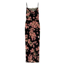 트윈셋 플로럴 드렐벳 슬립 드레스