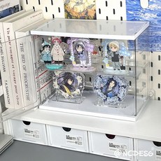 透明防塵模型展示盒，多層桌面收納櫃，手辦穀子娃娃適用, 1個, MKT小號展示櫃【1個15*12*8cm,新品限時丨曬圖返2元