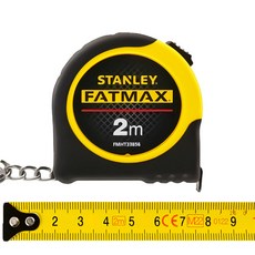 스탠리공식대리점 FMHT1-33856 미니 자동 키체인 줄자 휴대용 키링 소형줄자 2M x 13mm, 1
