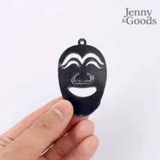 제니앤굿즈 자개공예 블랙 아크릴판 ST1014 곰돌이 DIY 공예재료 10개입, 열개입x1봉