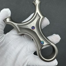 全鈦合金靈狐圓頭飛虎戶外彈弓，高精度耐用型，安全圓頭設計，戶外運動首選, 1個, 8016靈狐